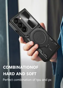 Details der robusten Handyhülle mit Magnetring und integriertem Kameramodulschutz.