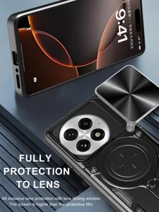 Funda magnética para OnePlus 13 con cubierta deslizante para lente protección antichoque