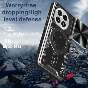 Funda protectora magnética resistente con soporte y protección anticaídas para OnePlus 13 ACE 5 Pro