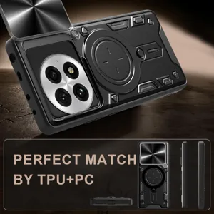 Funda Protectora Magnética Robusta con Soporte de Anillo TPU PC Armor para OnePlus Smartphone