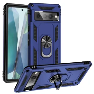 Funda protectora militar resistente para Google Pixel con soporte de anillo antichoque