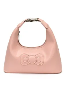 Pink women shoulder bag cute bow handbag stylish underarm bag elegant purse daily use