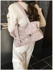 Borsa a tracolla da donna casual con fibbia elegante per il lavoro e lo stile quotidiano.
