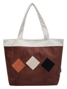 Casual large capacity tote bag for women stylish Japanese style shoulder handbag for daily use