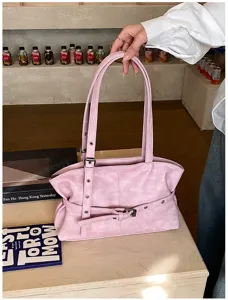 Borsa a Tracolla Casual in Pelle PU di Grande Capacità per Commuter di Moda da Donna