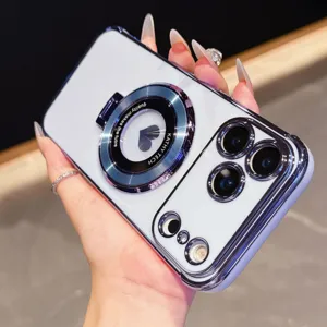 Detailopname van het gegalvaniseerde hoesje met CD-textuur ringstandaard en camerabescherming.