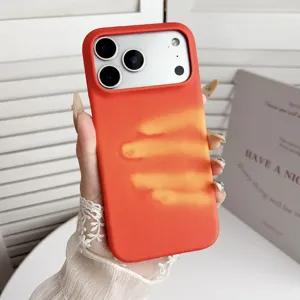 Thermisch Kleurveranderende Harde Telefoonhoesje Voor iPhone Serie Sl Ddunne PC Beschermende Achterkant Anti Kras