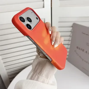 Warmtegevoelige kleurveranderende beschermende telefoonhoes voor iPhone, stijlvolle hoes.