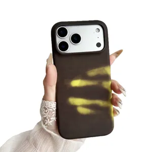 Thermisch van kleur veranderend hoesje voor iPhone, harde beschermhoes met uniek ontwerp.