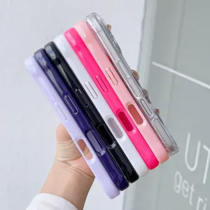 Buntes Acryl stoßfeste Handyhülle kompatibel mit Apple iPhone, stilvolle Schutzhülle
