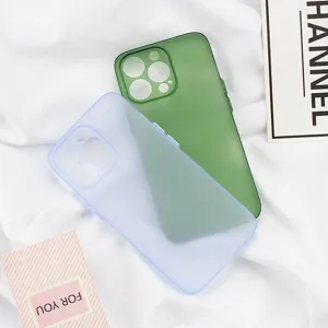 Funda de teléfono de TPU esmerilado delgado para iPhone, cubierta protectora mate.