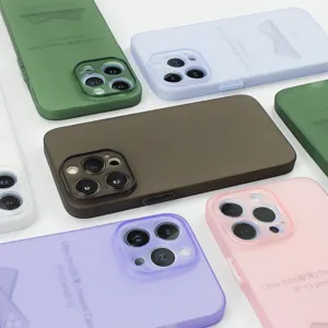 Funda de Teléfono de Silicona Esmerilada Ultra Delgada Disipación de Calor Cubierta Protectora Blanda Antigolpes