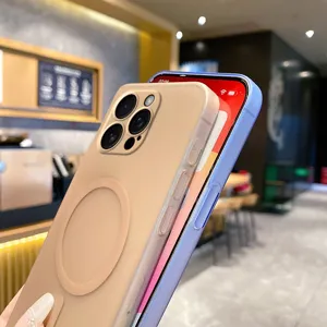 Matte magnetic phone case compatible with iPhone 17 Pro Max slim hard protective cover