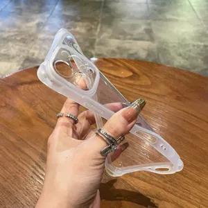 Funda de teléfono de TPU mate transparente antichoque protección flexible para su dispositivo