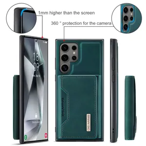 Étui portefeuille en cuir magnétique pour Samsung Galaxy Ultra, design amovible 2-en-1.