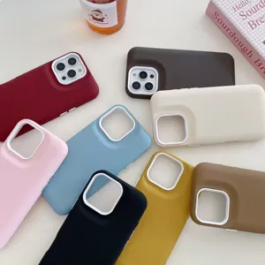 Detailed multi-color silicone phone cases flat lay scene showing soft texture design.