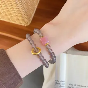 Natural agate double layer multi layer bracelet for women, design style jewelry gift item.