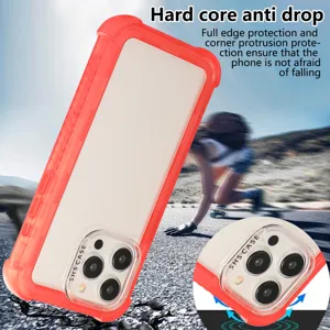 Drop-resistant frosted 3-in-1 phone case with enhanced corner protection for Apple.