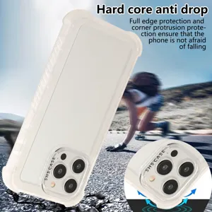 Frosted anti-drop phone case with corner protection and camera lens coverage for daily use.