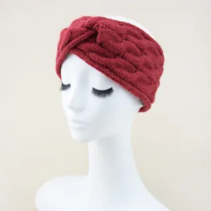 Strickstirnband gedreht breites Haarband warmer Ohrenschutz kuscheliges Winter Accessoire