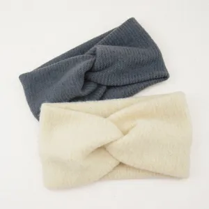 Weiches gestricktes Stirnband plüsch Haarband Damen Yoga Gesicht waschen breites Haar Accessoire