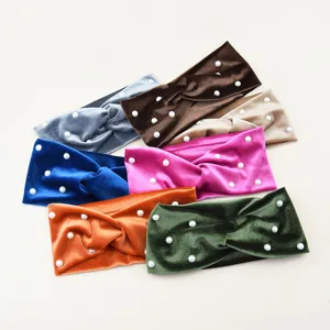 Samt Perle Haarreif gedreht Haarschmuck Damen elegant Kopfband Vintage Haar Accessoires