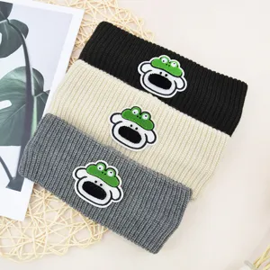 Fascia per capelli in maglia calda paraorecchie invernale simpatico animale accessorio moda