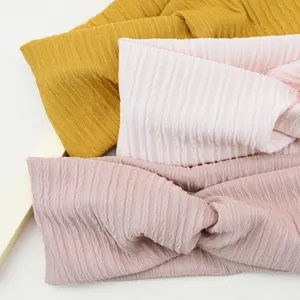 Vertical stripe twisted headband soft elastic hair band yoga sports face wash wide hair hoop