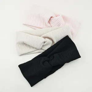 Crinkle twist headband set, elastic fabric hair band, yoga and sports hair accessories for daily wear.