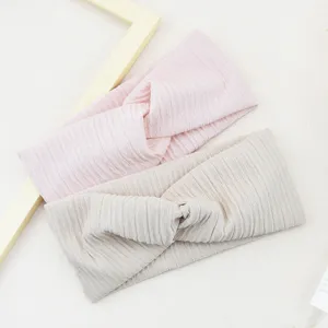 Vertical stripe twist headband elastic hair band yoga sports headwear women daily use
