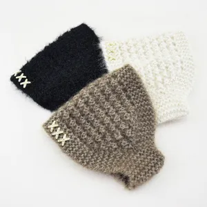 Fascia in maglia autunno inverno fascia in peluche accessorio per capelli caldo paraorecchie