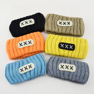 Korean style knitted hair band winter warm fleece headband face wash wide brim hair hoop