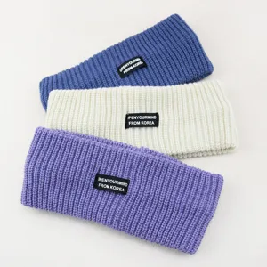 Knit hair band wide head wrap stylish Korean style winter warm yoga headband soft hair accessory