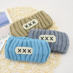 Knitted headband hair accessory for women face washing wide hair hoop winter warm hair band