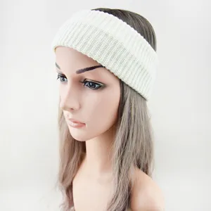 Knitted solid color headband, ribbed soft hair accessory for daily face washing and styling.