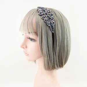 Handmade crystal rhinestone headband elegant alloy hair hoop fashion hair accessories for women
