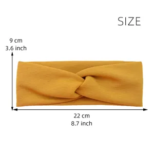 Summer twist headband elastic sports hair band breathable yoga hair hoop daily wear