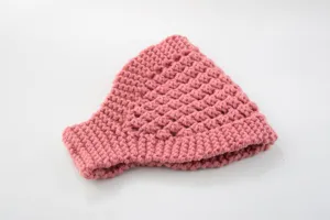 Cinta calentadora de orejas de punto rosa acogedora, accesorio de pelo de invierno.