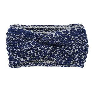 Women metallic knitted twist headband winter warm hair band fashion hair accessories