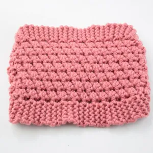 Diadema de punto rosa calentador de orejas de invierno accesorio de pelo suave moda