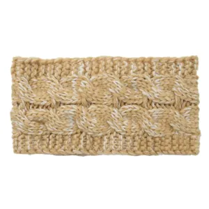 Fascia per capelli in maglia chic da donna, morbida fascia intrecciata calda invernale.