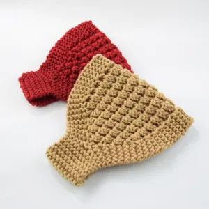 Diadema de punto de moda calentador de orejas invierno patrón burbujas mujer elegante