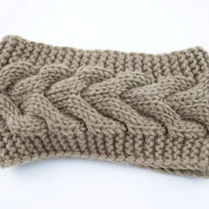 Gezellige kabel gebreide hoofdband voor vrouwen winter warme orenwarmer haaraccessoires