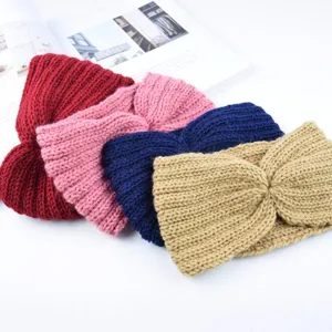 Schickes gestricktes Stirnband für Damen, kuscheliger Winter Ohrenwärmer in 4 Farben.