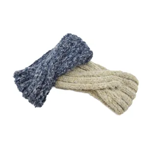 Gestricktes flauschiges Mohair Winter Ohrwärmer Twist Stirnband gemütliches Haaraccessoire