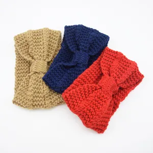 Knitted headband winter warm wool hair band handmade ear warmer fashion hair accessories