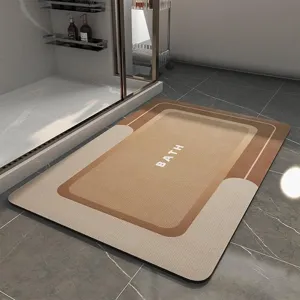 Modern minimalist bath mat water absorbent non-slip floor mat for bathroom entrance