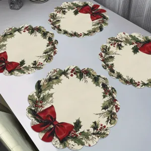 Tappetino Sgocciolatoio da Cucina in Terra Diatomacea Natalizia Assorbente Antiscivolo per Piano Lavoro Termoisolante
