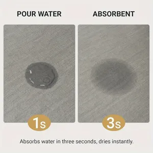 Modern absorbent diatom mud bathroom floor mat, quick drying non slip mat for home use.