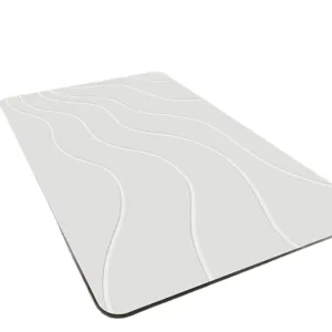 Modern minimalist diatomaceous earth bath mat, absorbent quick-drying bathroom floor mat.